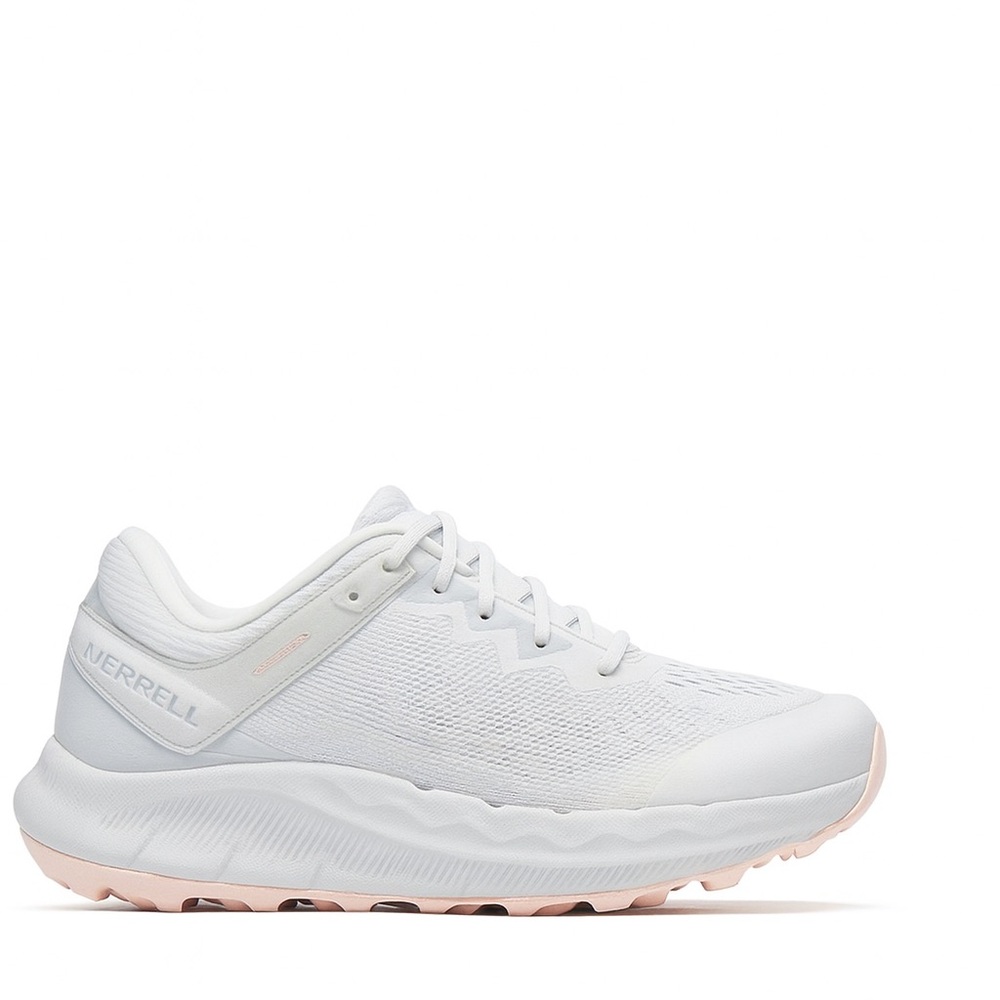 Merrell Women's White Sneakers with Pink Accents